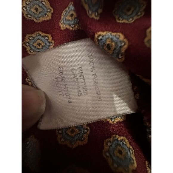 J Crew Blouse‎ Shirt Sz M Pullover Bell Flare Sleeve Burgundy Career Office Top - Picture 8 of 15